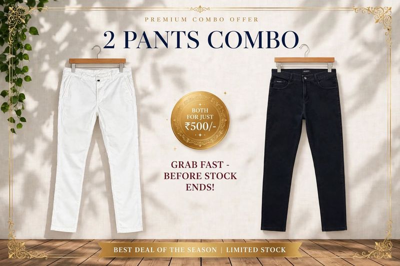 Men's Combo Pack of 2 Pants