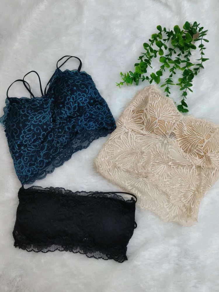 Lace Bralette 3-Pack