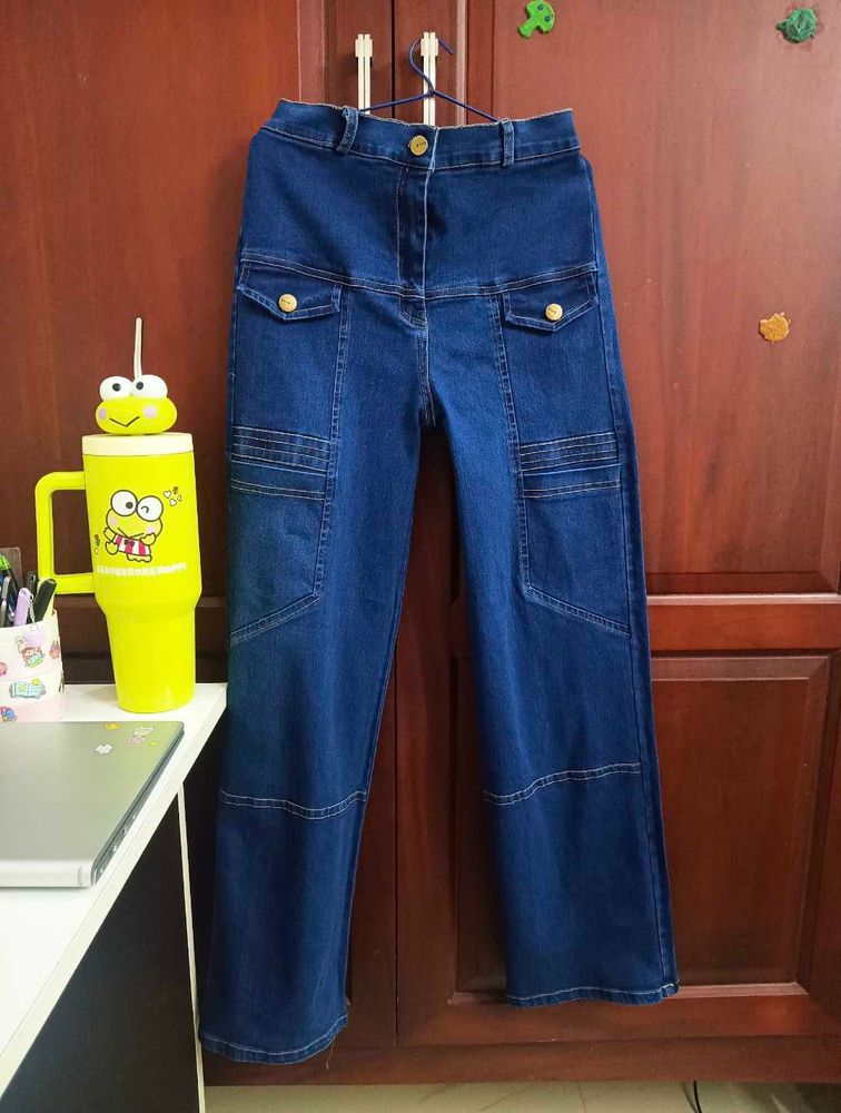 High Waisted Wide Leg Jeans