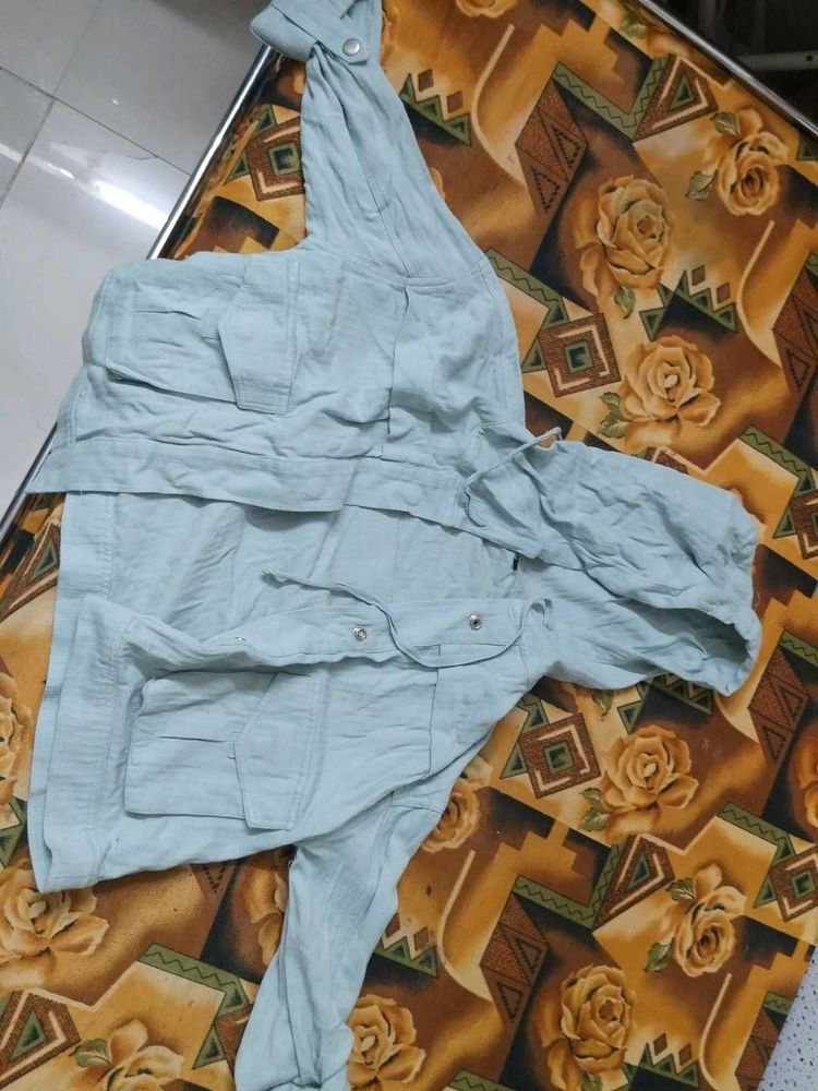 Light Blue Utility Jacket