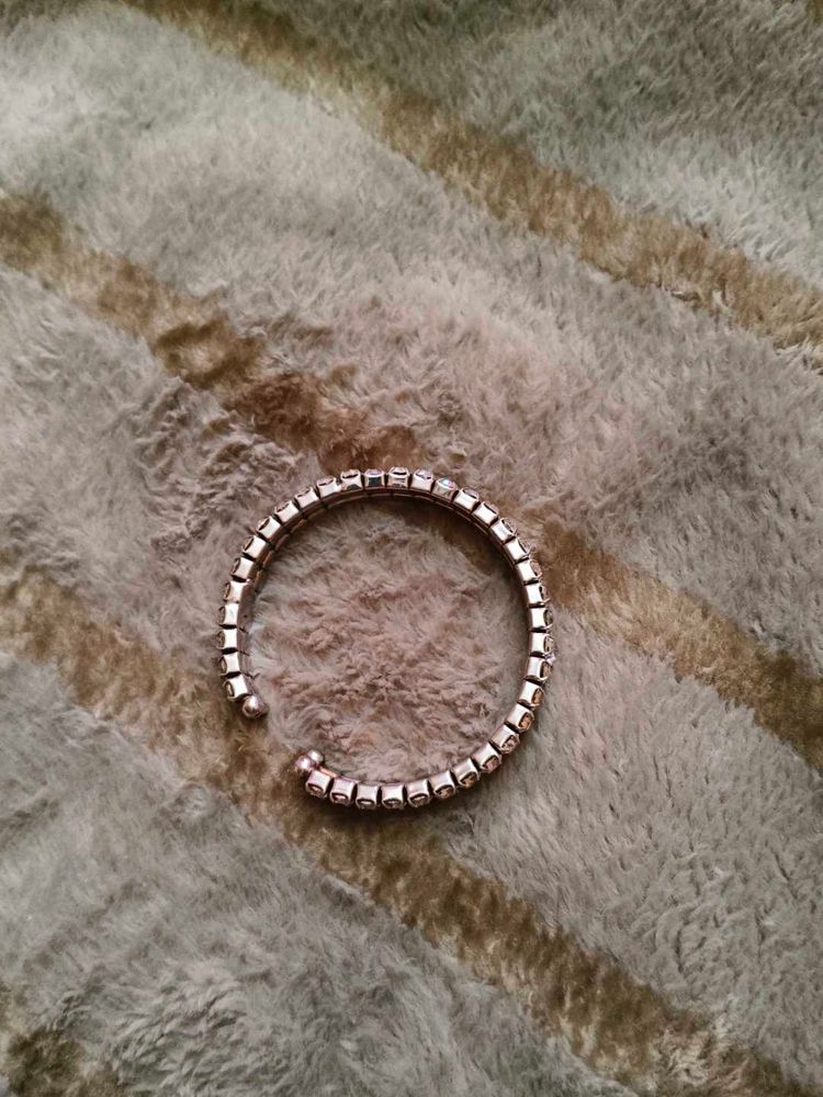 Silver-Tone Bangle Bracelet