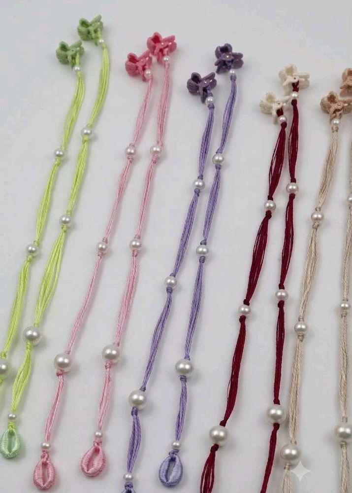 Cute Beaded Hair Clips for Girls