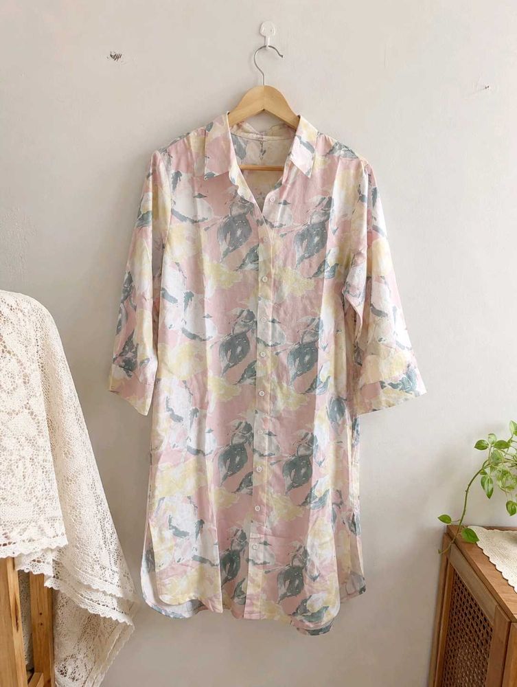 Pastel Floral Tunic Shirt