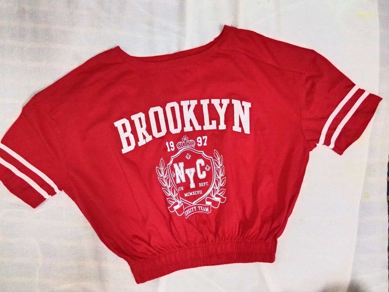 Red Brooklyn NYC Graphic T-Shirt