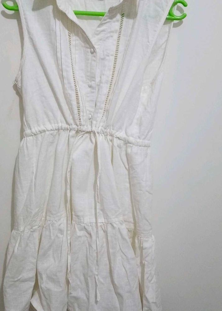 cute white mini dress