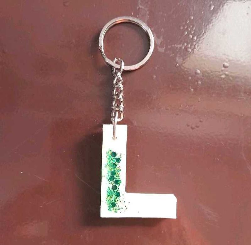 Initial 'L' Keychain