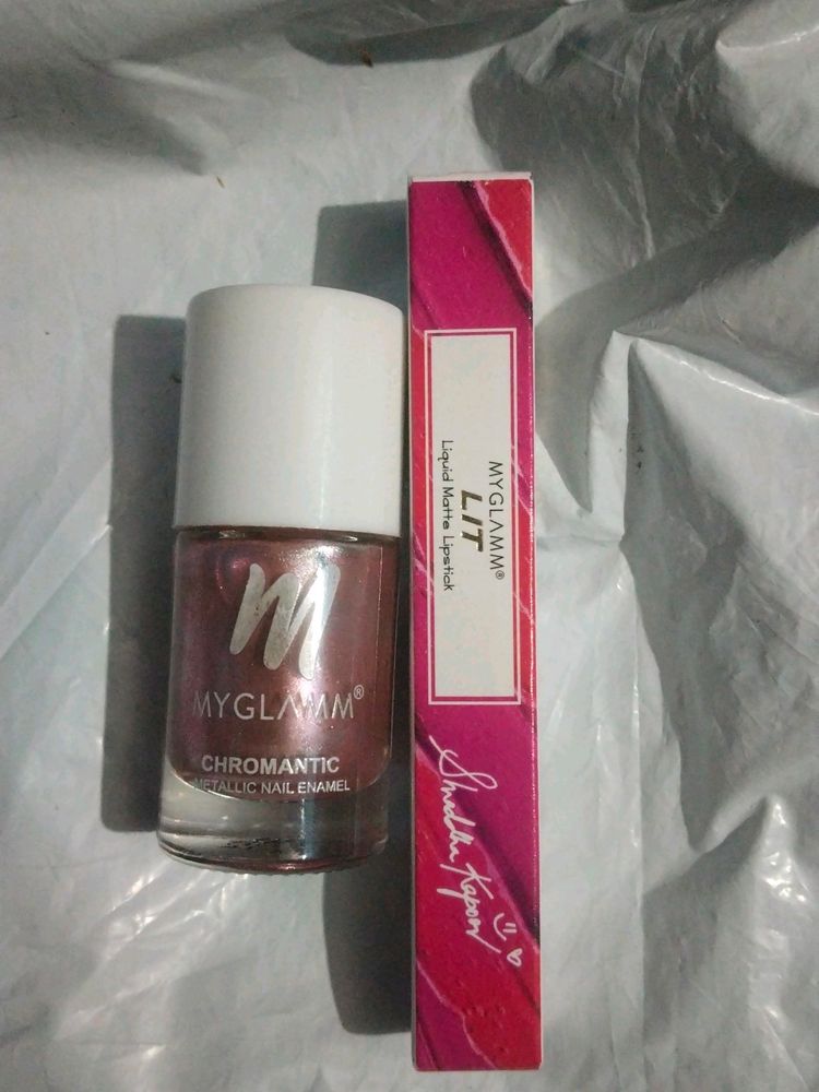 Nail Polish With New Lipstick 💄💋