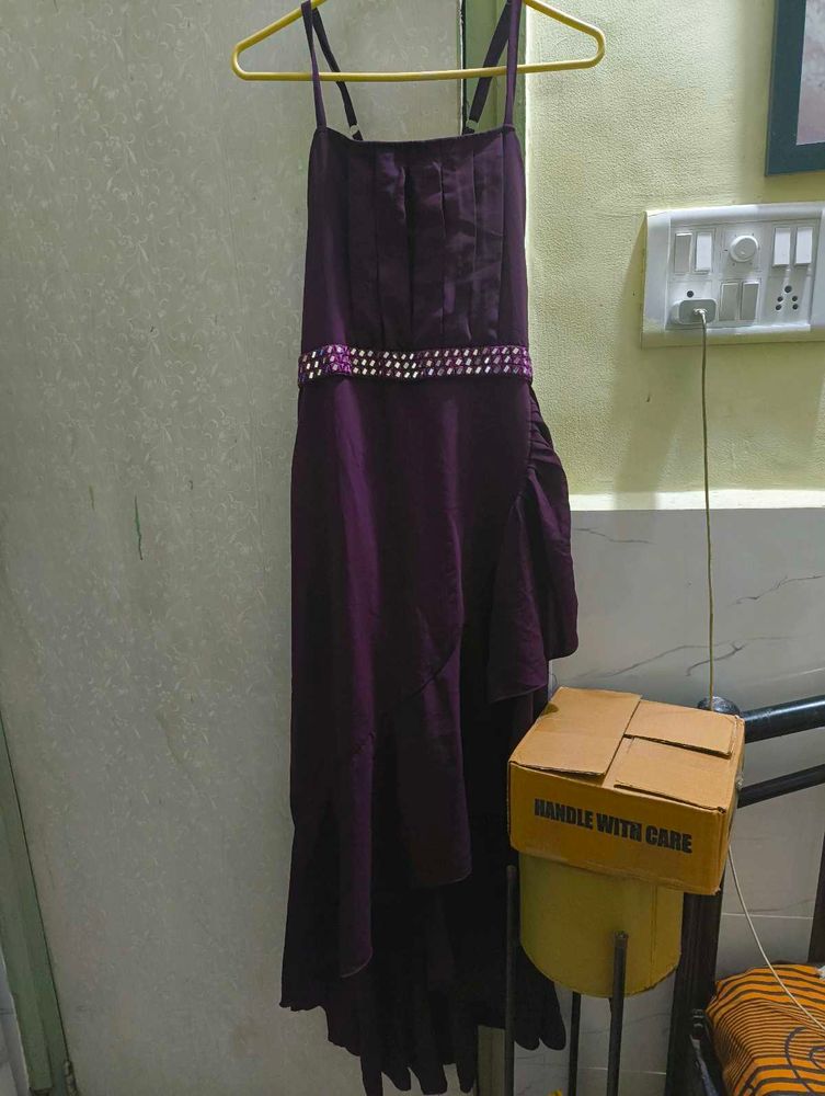 Elegant Purple Party Dress