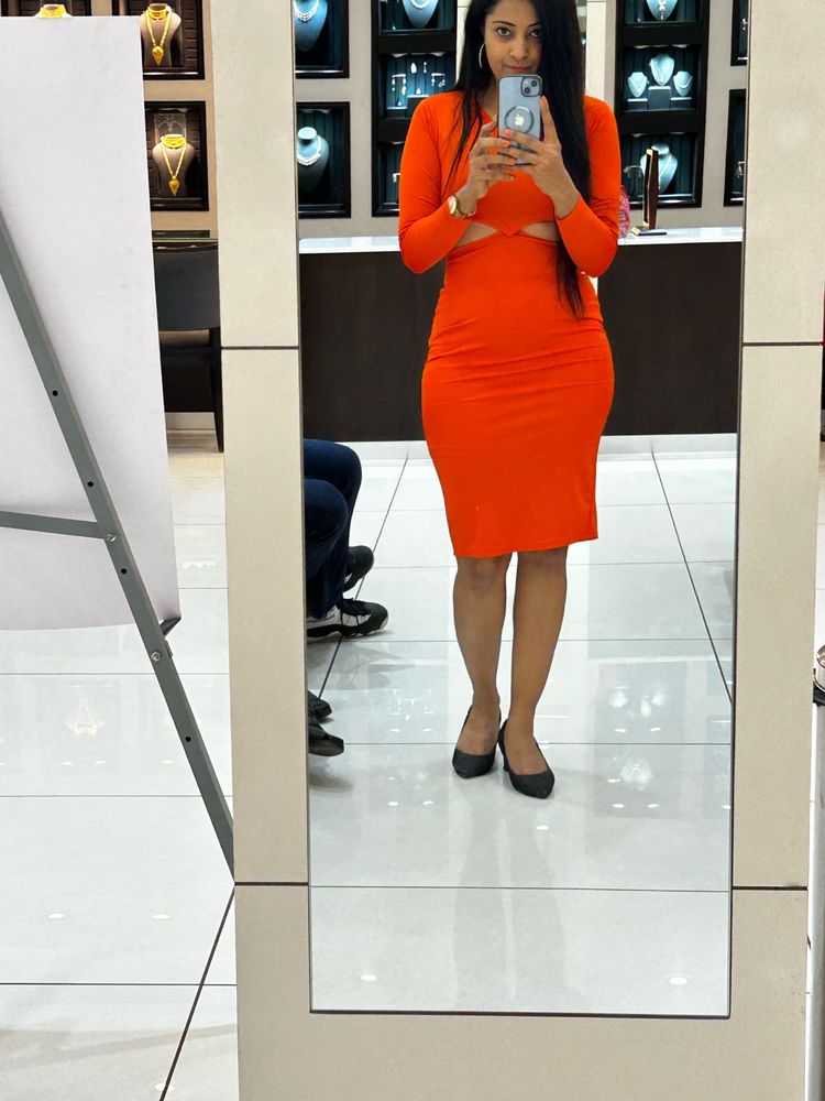 Bright Orange Dress