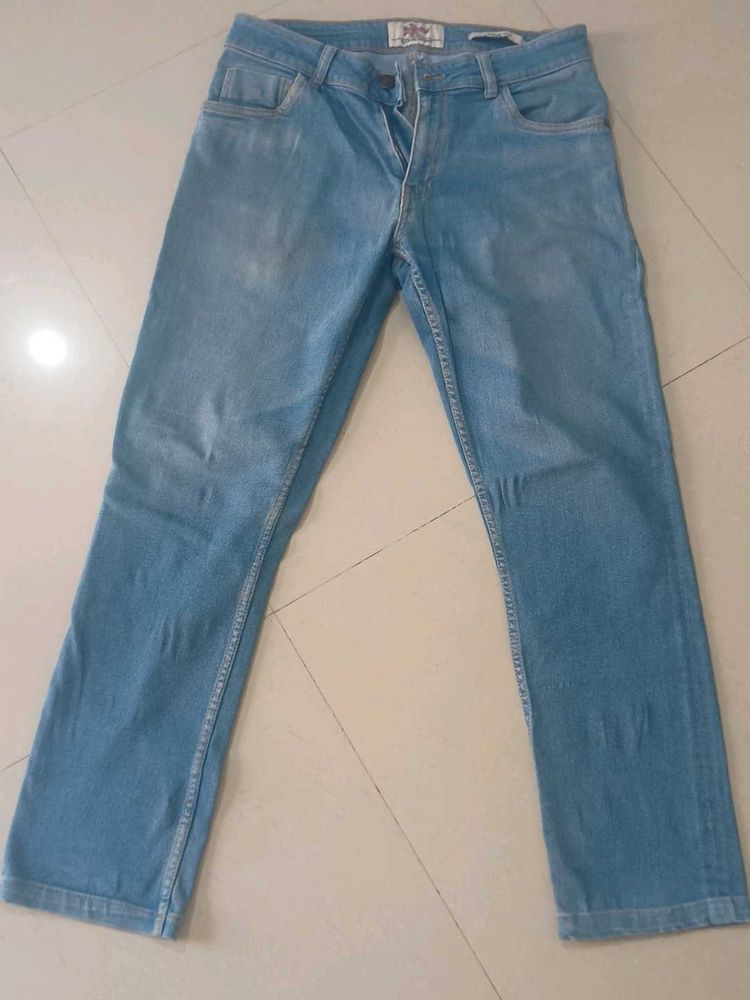 Men's Light Wash Denim Jeans