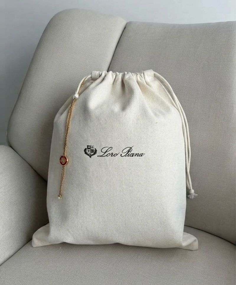 Loro Piana Drawstring Pouch Bag