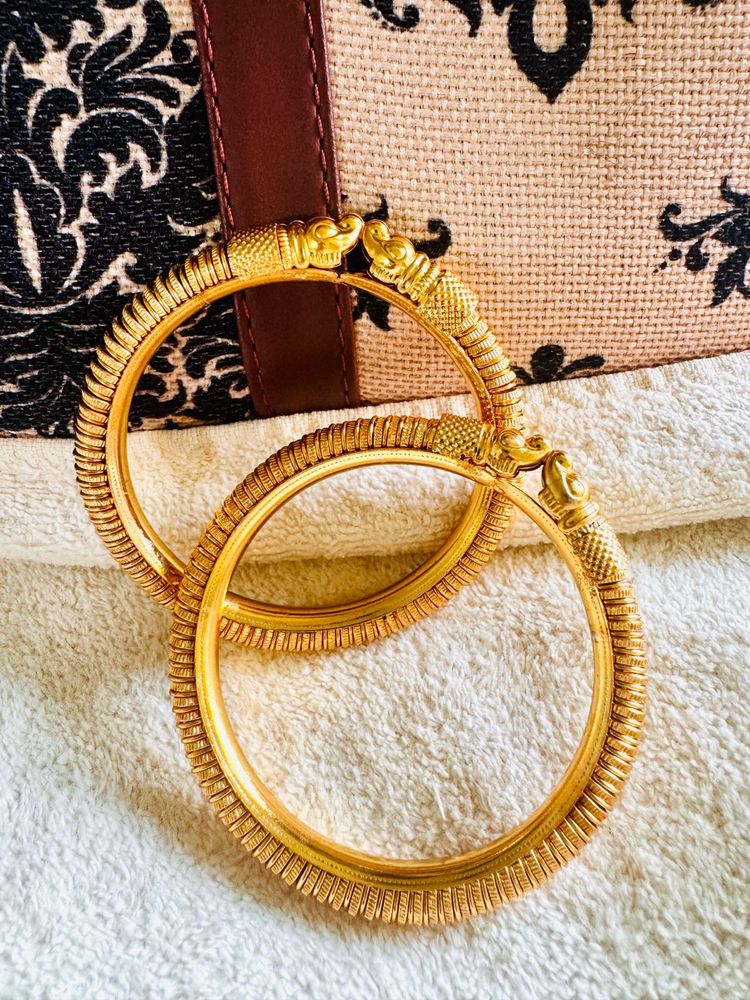 Elegant Gold Bangles Set