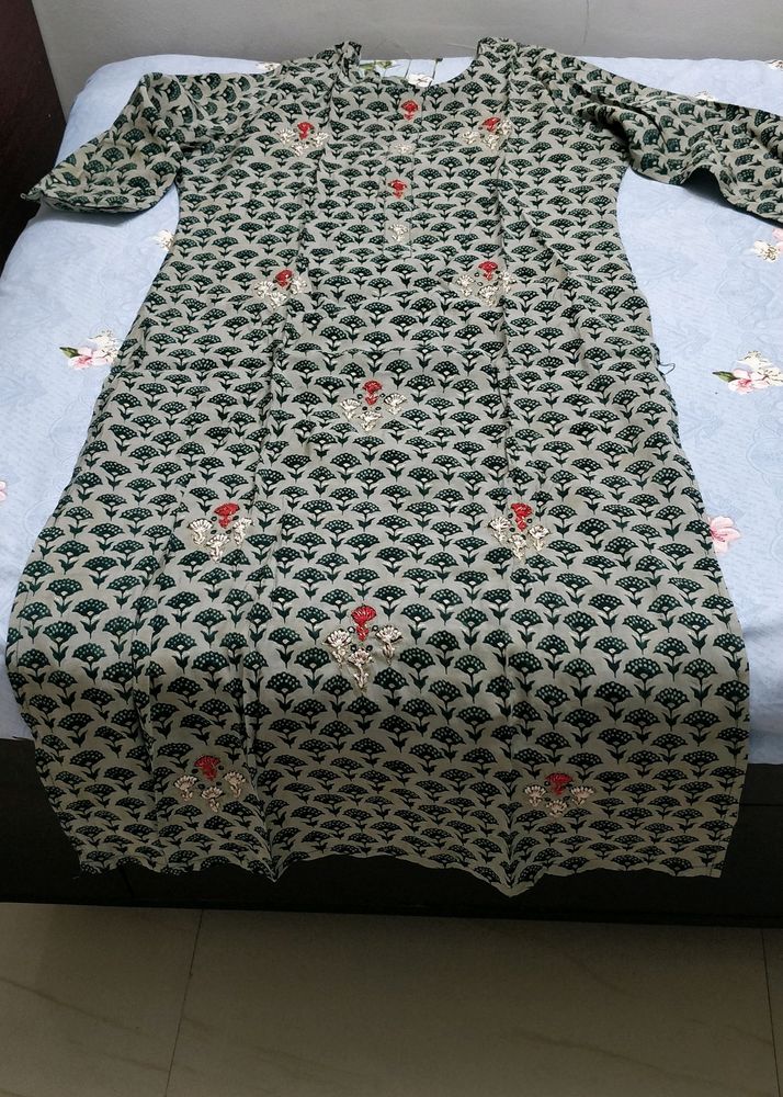 Green Kurta Pant Set