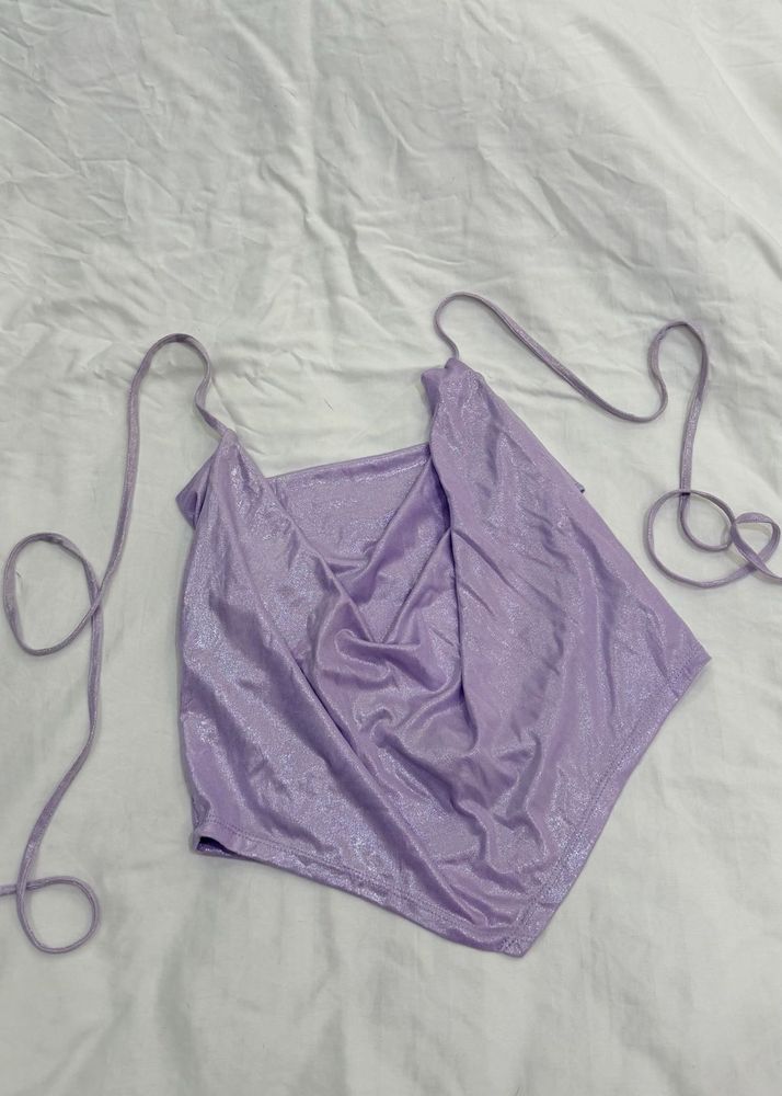 Sparkly Halter Neck Top