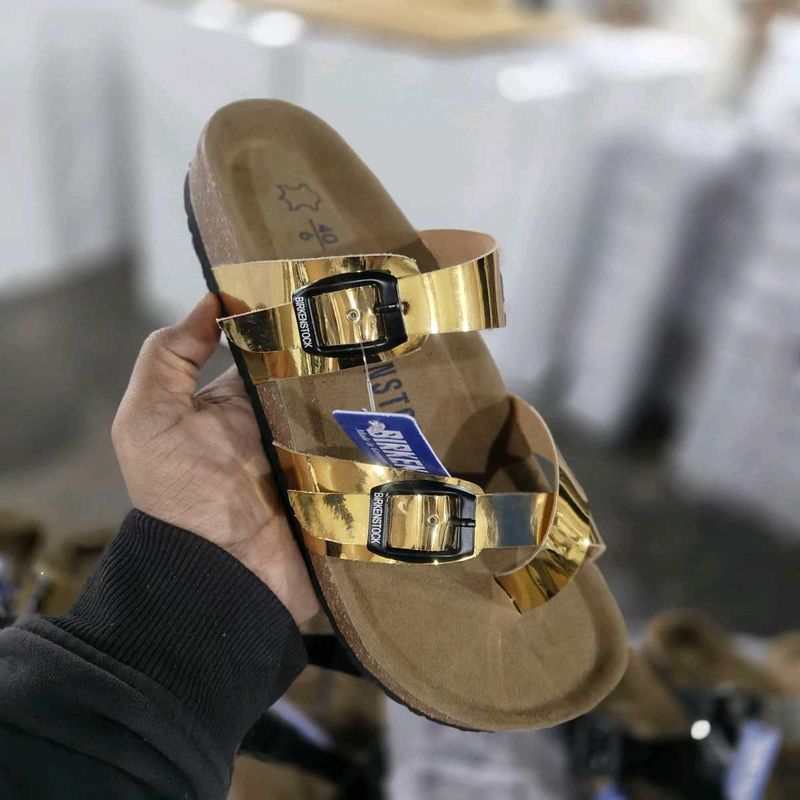 BIRKENSTOCK GLOSSY SANDALS