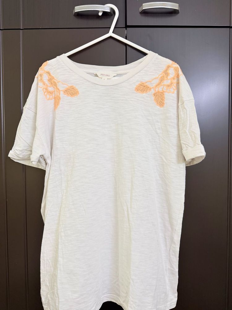 M&amp;S Embroidered Casual T-Shirt