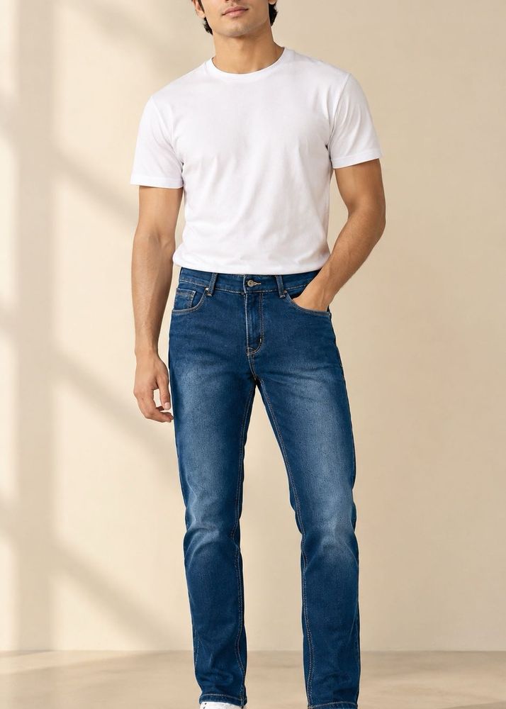 Men's Blue Slim Fit Jeans