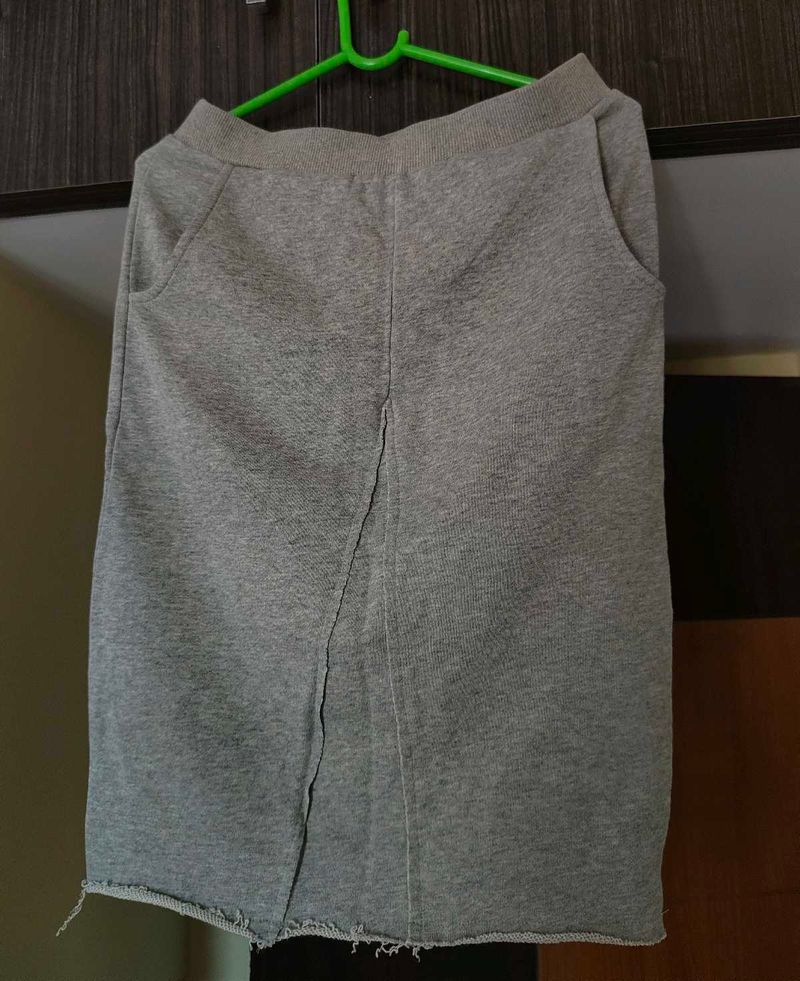 Grey Sweat Skirt