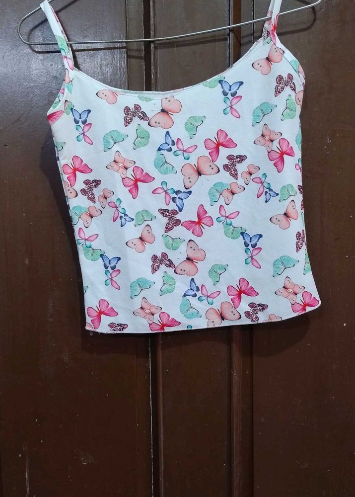 Butterfly Print Tank Top