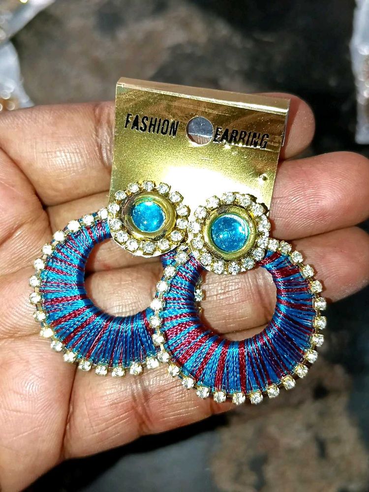 Bohemian Silk Thread Earrings