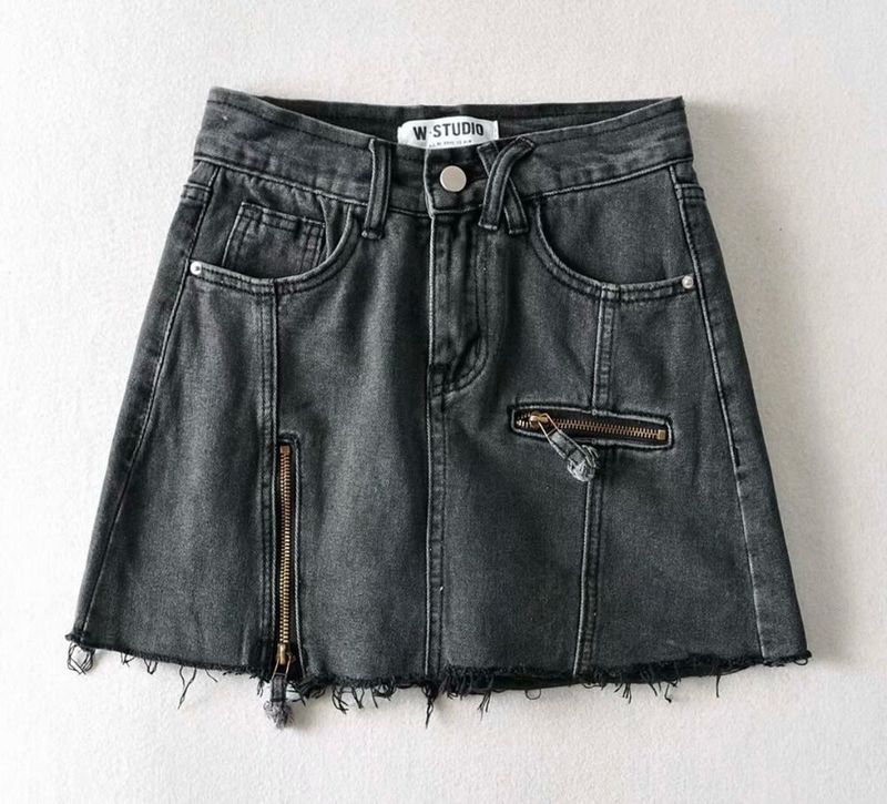 W Studio Denim Mini Skirt
