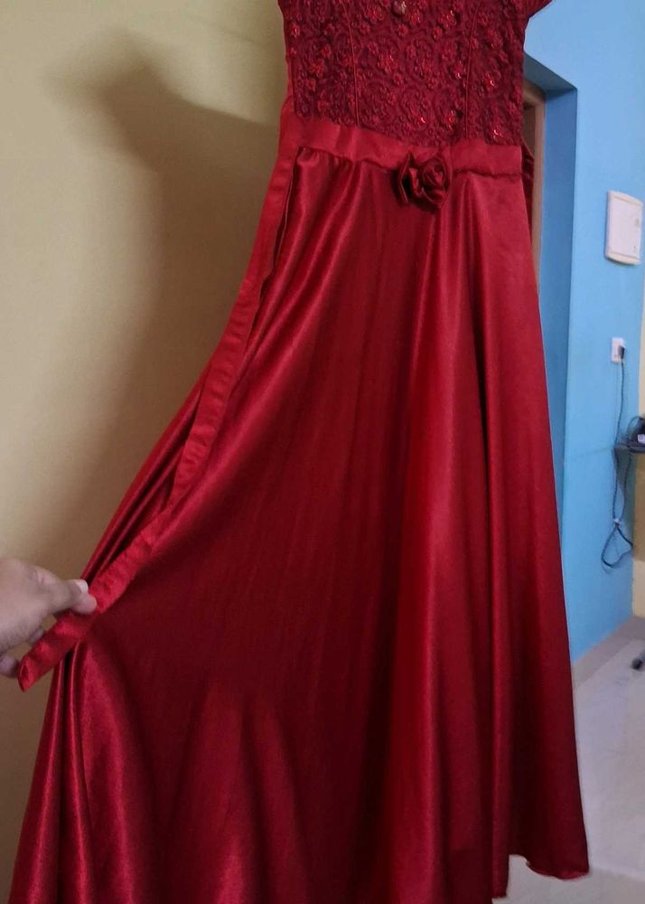 Elegant Red Gown