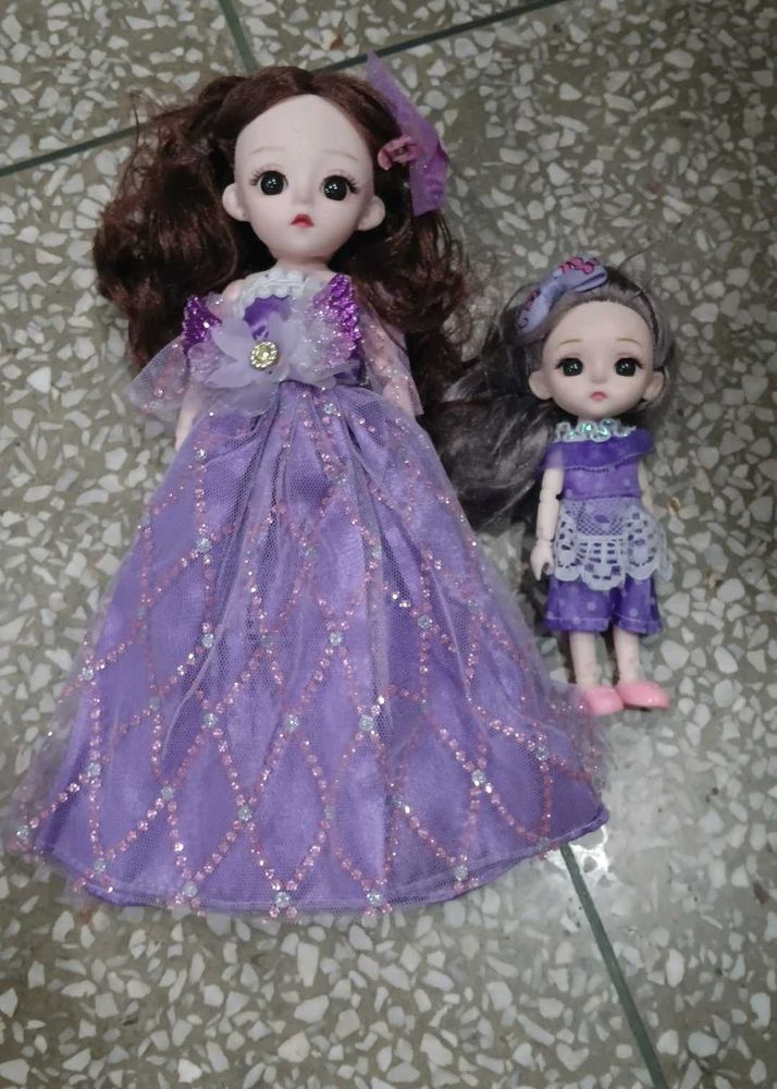cute dolls set movable joints 3d eyes