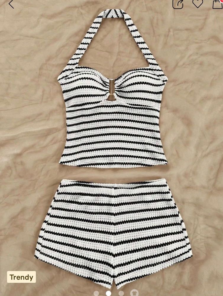 Striped Halter Set of 2