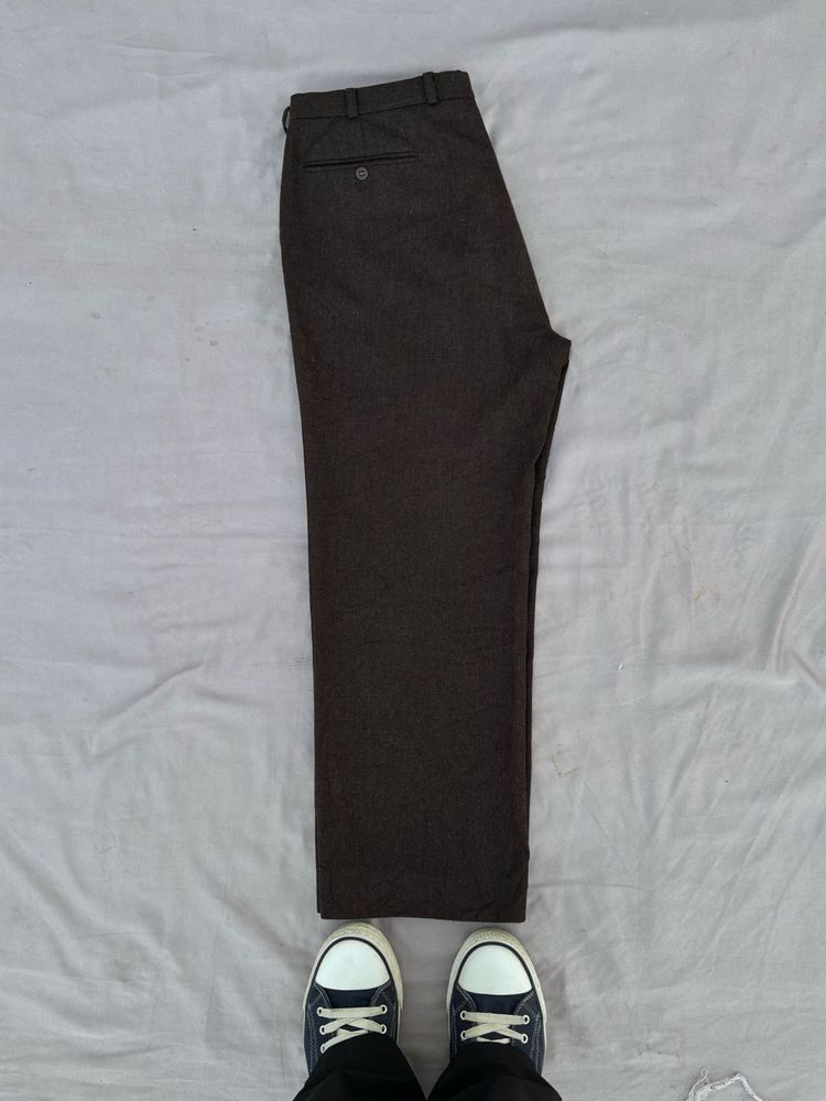 Men's Dark Brown Dress Pants
