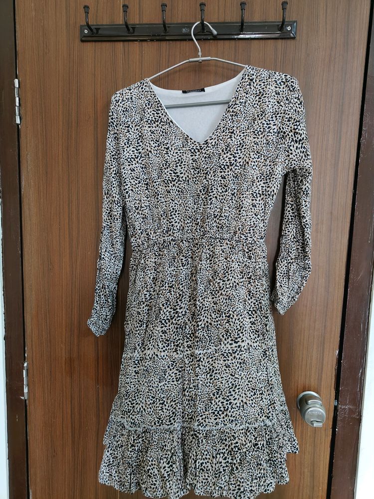 Leopard Print Mini Dress