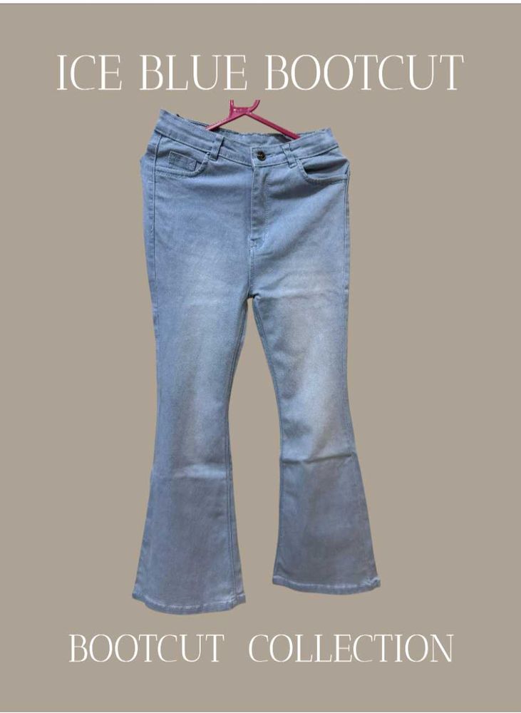 Ice Blue Bootcut Jeans