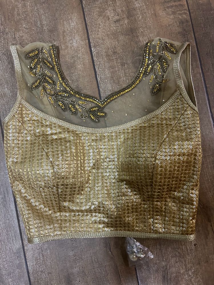 Combo Of 2New Unused Gold Blouses With Cups