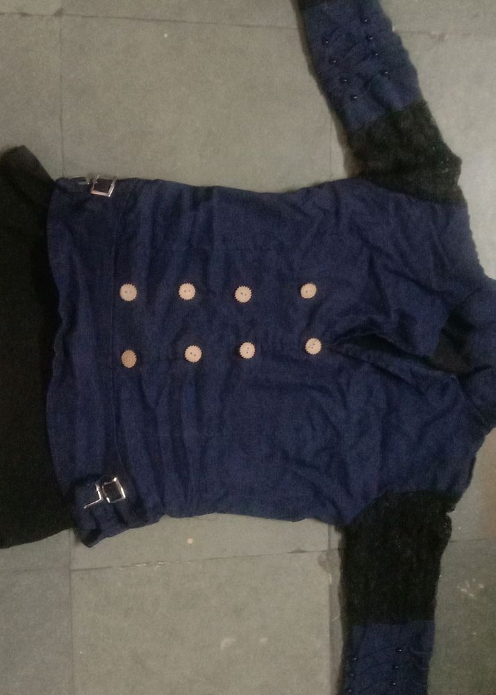 Net Shoulder And Fancy Top For Collar