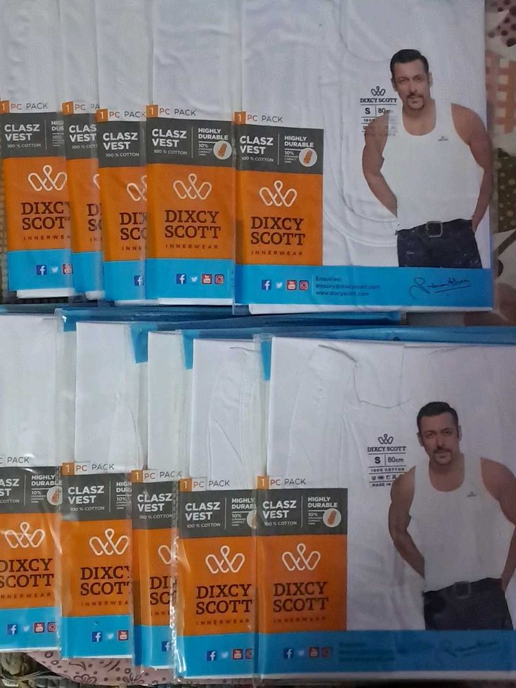 Dixcy Scott Vests 80 cms 10 pieces Combo pack