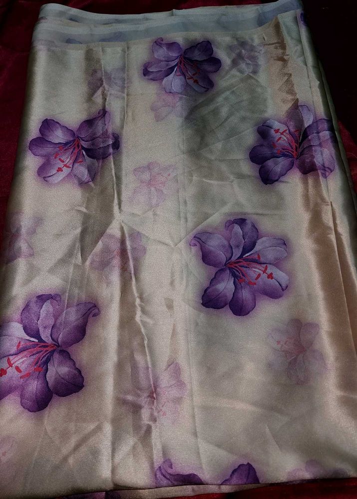 Elegant Floral Print Saree