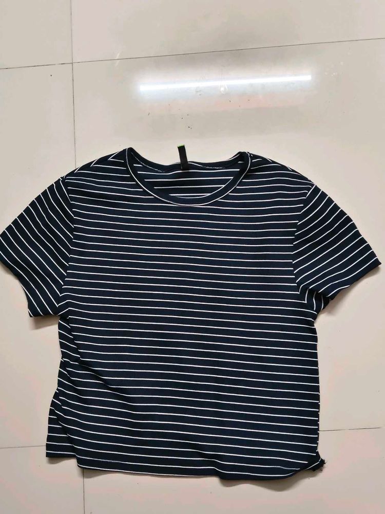 Striped Crew Neck T-Shirt
