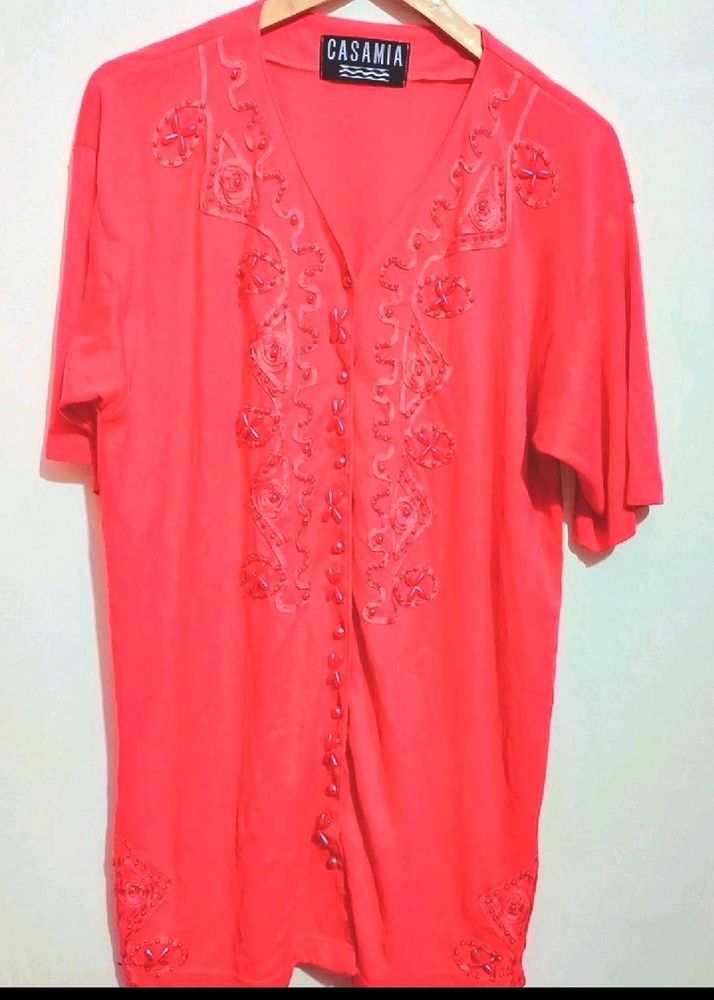 Pink Party Wear Top For Girl Or Woman 40 Bust