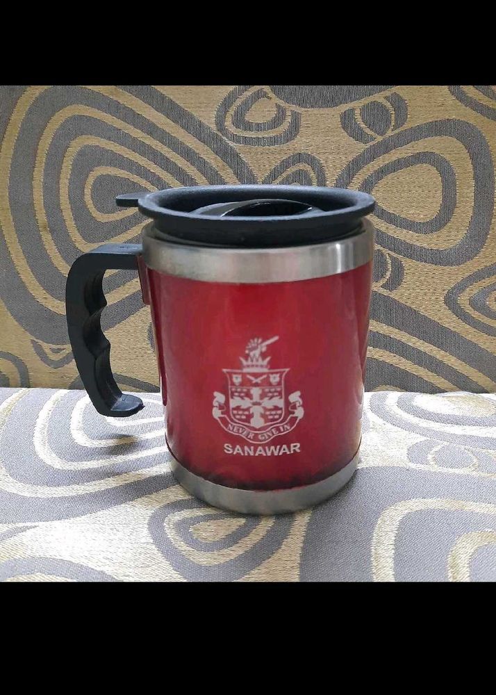 Red Insulated Travel Mug
