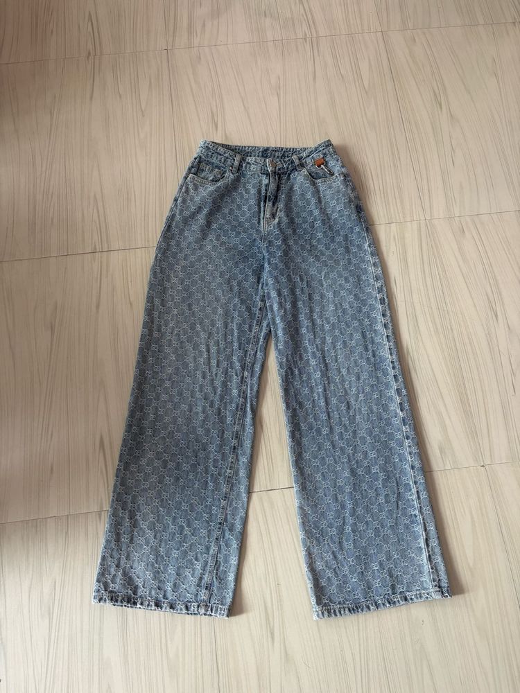 Wide Leg Denim Jeans