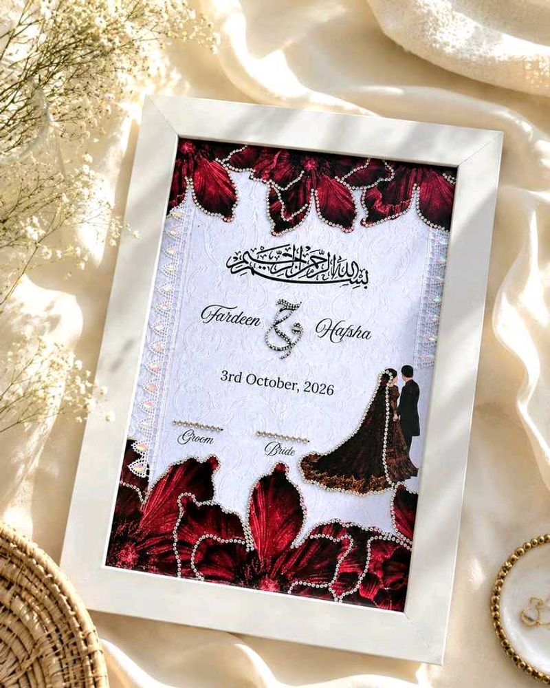 Personalized Wedding Frame | Nikaha frames