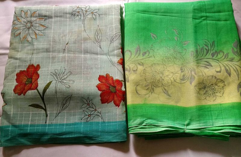 Beautiful Floral Print Sarees combo
