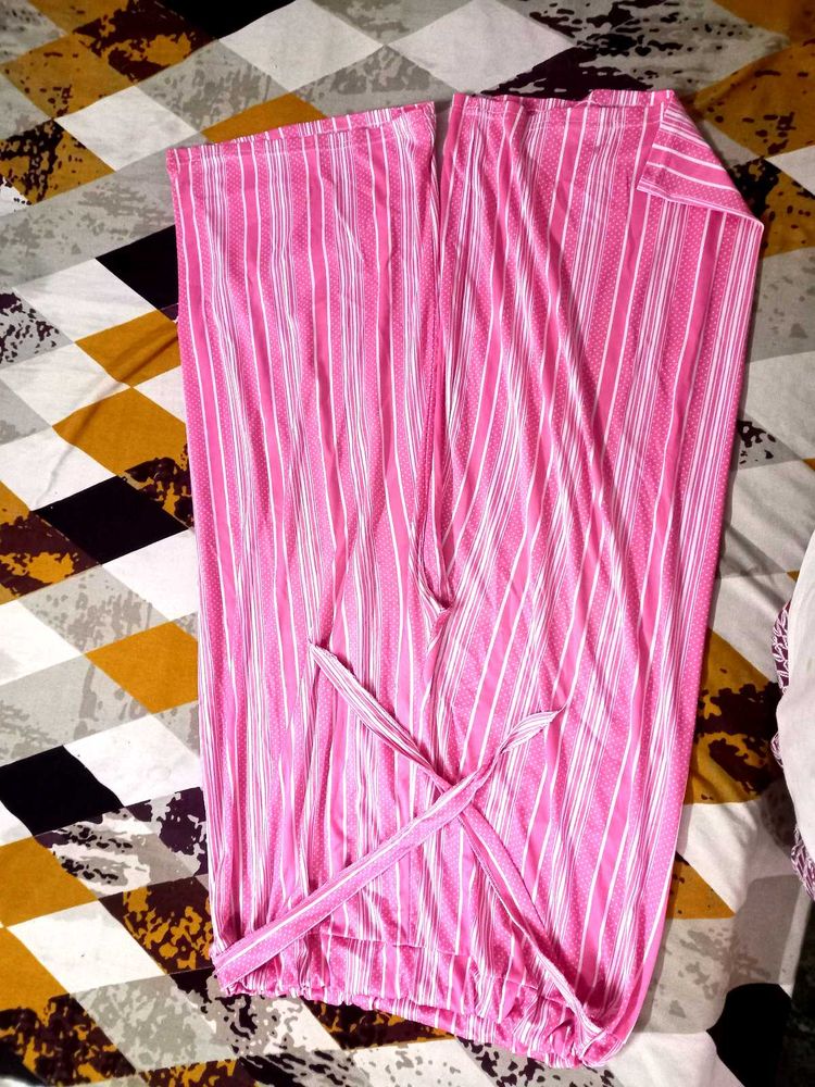 Pink Striped Palazzo