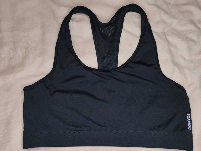 Comfortable Black Sports Bra Non Padded