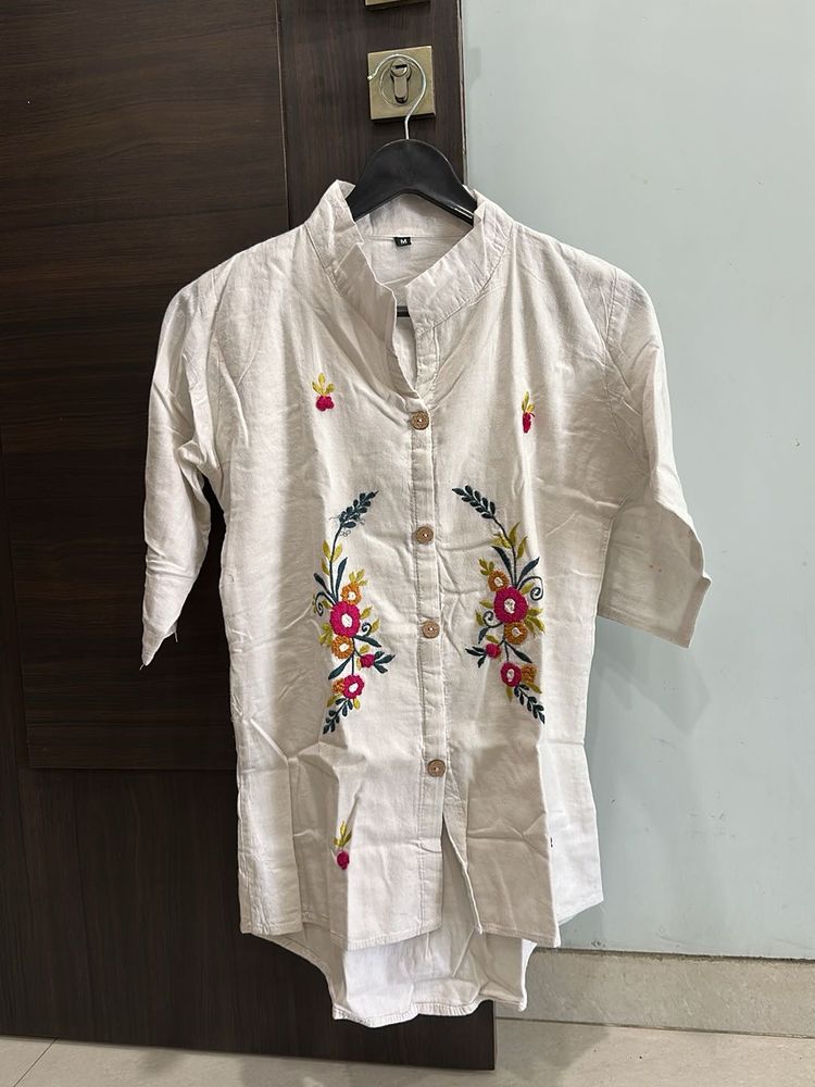 Embroidered Kurta Top