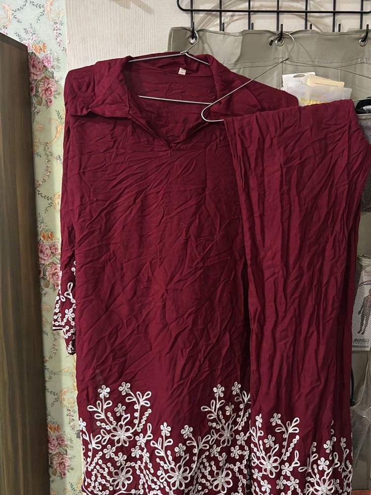 Maroon co ord set