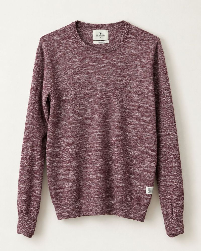 Maroon Marl Knit Sweater