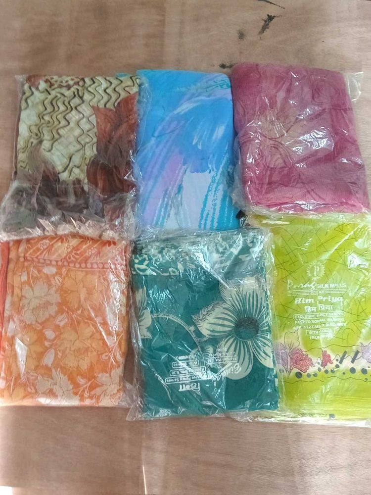 New Assorted Sarees - Set of 6