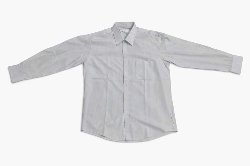 Men's Striped Long Sleeve Dress Shirt