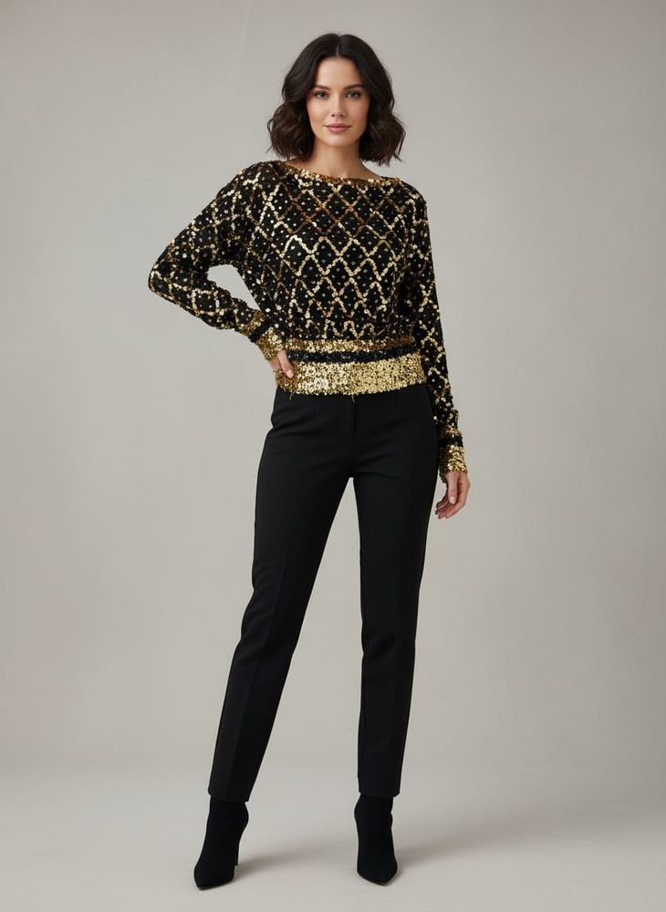 Sparkling Sequin Top/ Blouse
