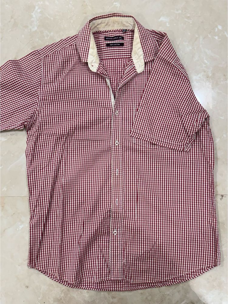 Red &amp; White Checked Shirt